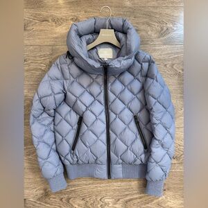 Soia & Kyo Light Blue Quilted Puffer Jacket